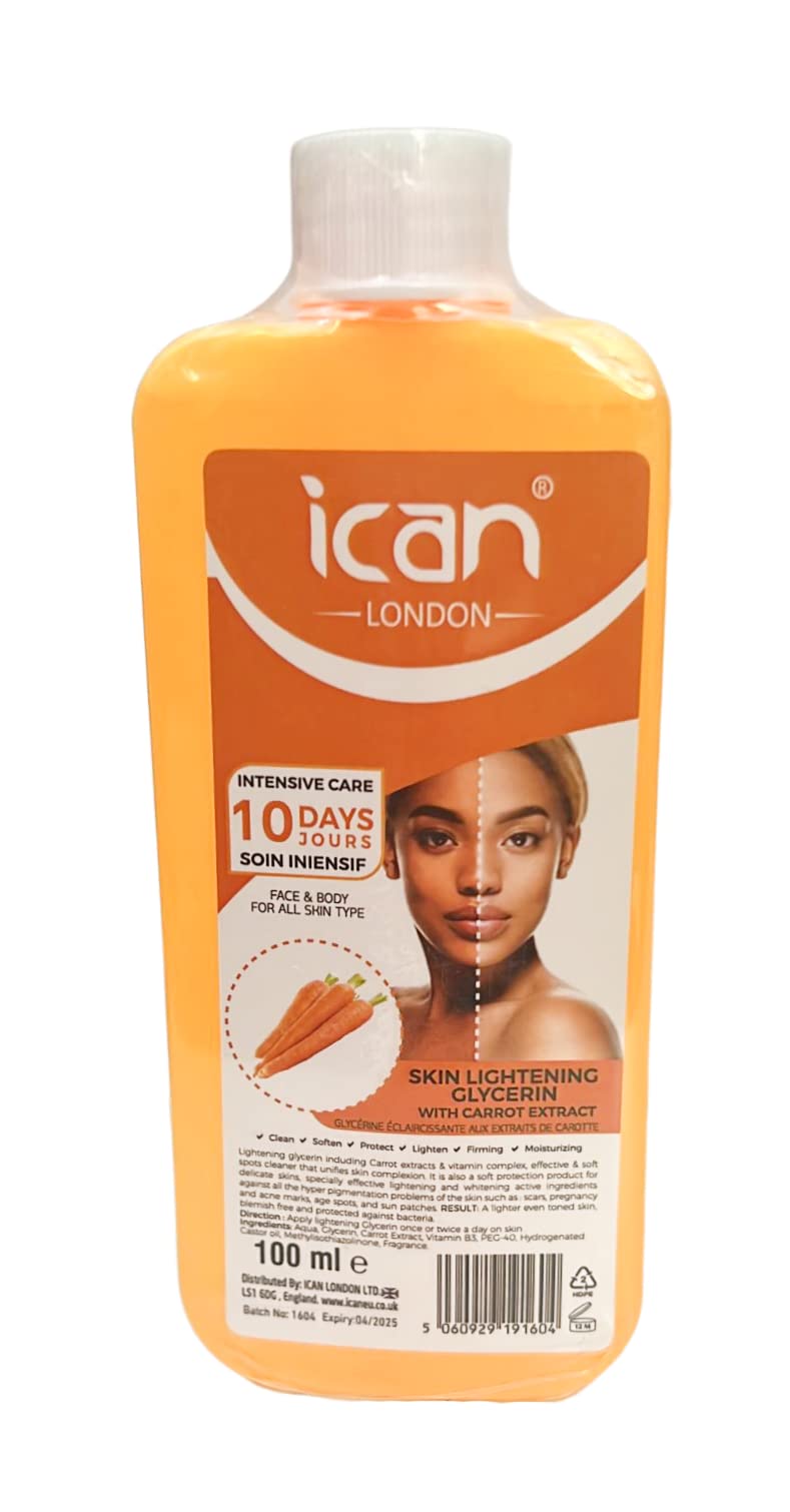 ICAN LONDON ican London Carrot Extract Skin Lightening Glycerine 100ml