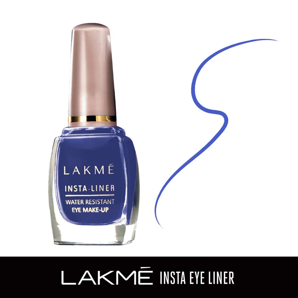 Lakme Insta Eye Liner, Blue, 9 ml - Water Resistant Eyeliner - India