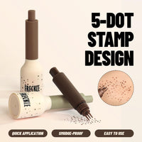 Generic Sunkissed Dot Freckle Stamp for Natural Makeup Enhancement & Realistic Faux - Precise Five-Point Applicator with Removable Cap in Beige & Brown for Instant Sun-Kissed Look & Effortless Beauty