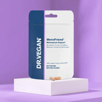 DR.VEGAN MenoFriend | Menopause Support, Relieves Common Symptoms | 60 Capsules | Two-A-Day | Botanicals, Vitamins & Minerals Including Wild Yam 500mg, Dandelion Root 200mg, Mung Bean 130mg