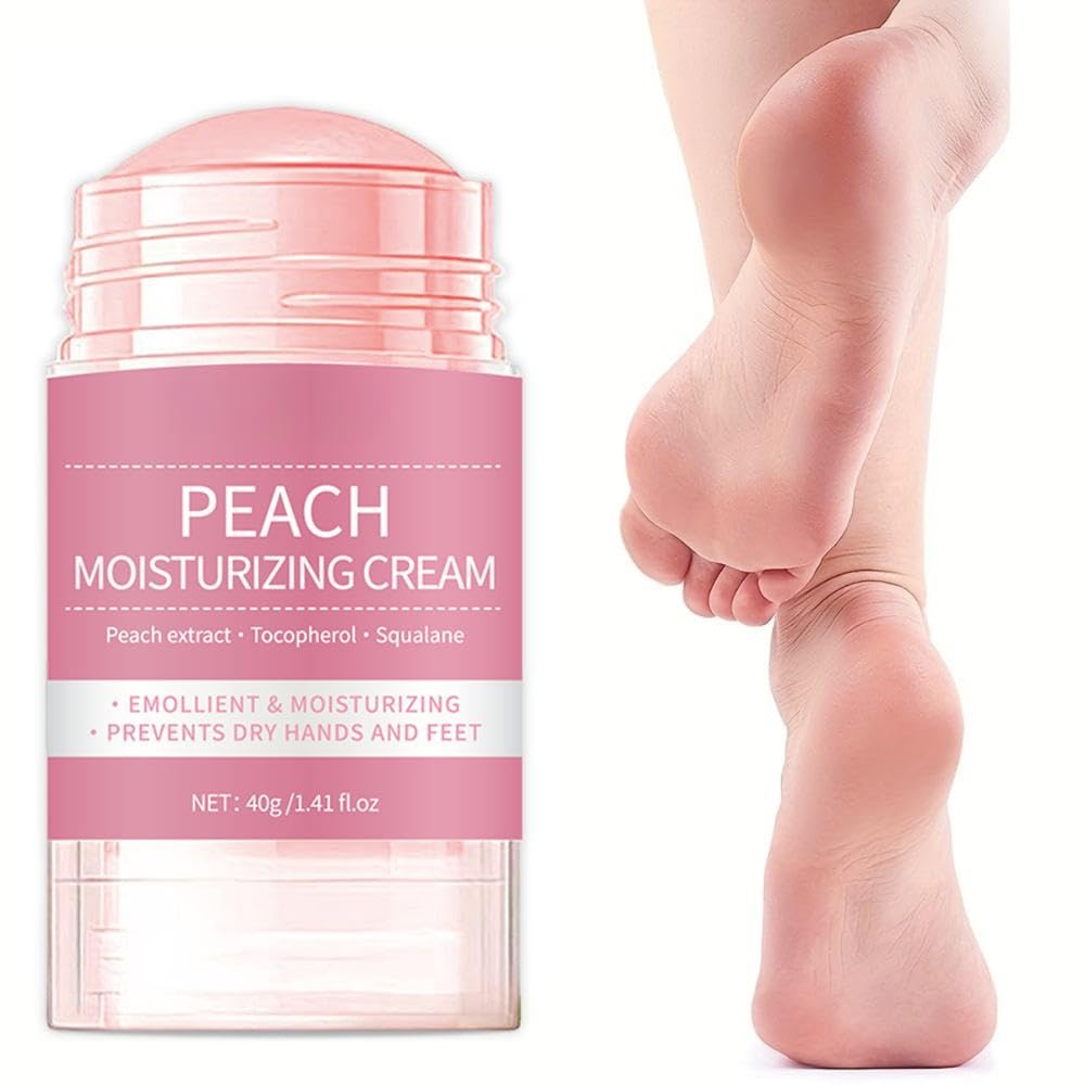 ZoeyShine Peach Foot Cream for Cracked Heels and Dry Skin, Cracked Heel Cream, Skin Care Hands & Feet, Fast Absorbing Non-Greasy Formula with Moisturizing Ingredients