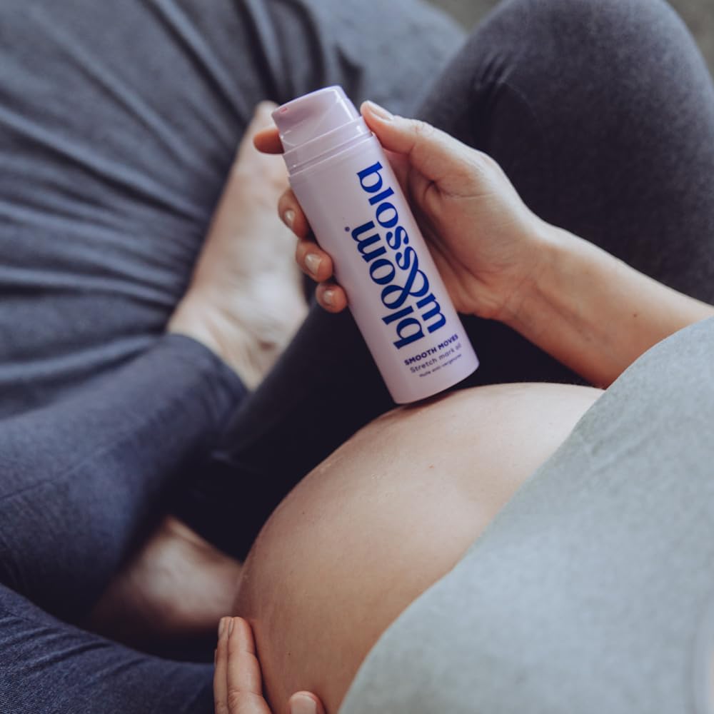 Bloom and Blossom | Smooth Moves Stretch Mark Oil, 150ml Body Oil with 100% Natural Ingredients, Pregnancy Skin Care, Hydrating & Elasticity-Boosting Stretch Mark Treatment