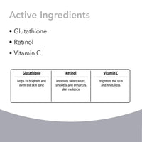Novaclear Gluta White Plus Serum with Glutathione, Retinol and Vitamin C, for Skin Brightening/Reduce Wrinkle/Flawless Skin/Daily Care/Soft Skin/Natural Glow strong skin lightening properties.