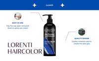 Lorenti Semi Permanent Direct Coloring Cream | Long Lasting Hair Colour Result | Night Blue 250 ml