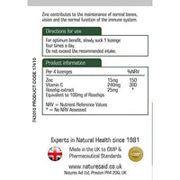 Natures Aid Zinc + C - Zinc with Vitamin C - 30 Lozenges