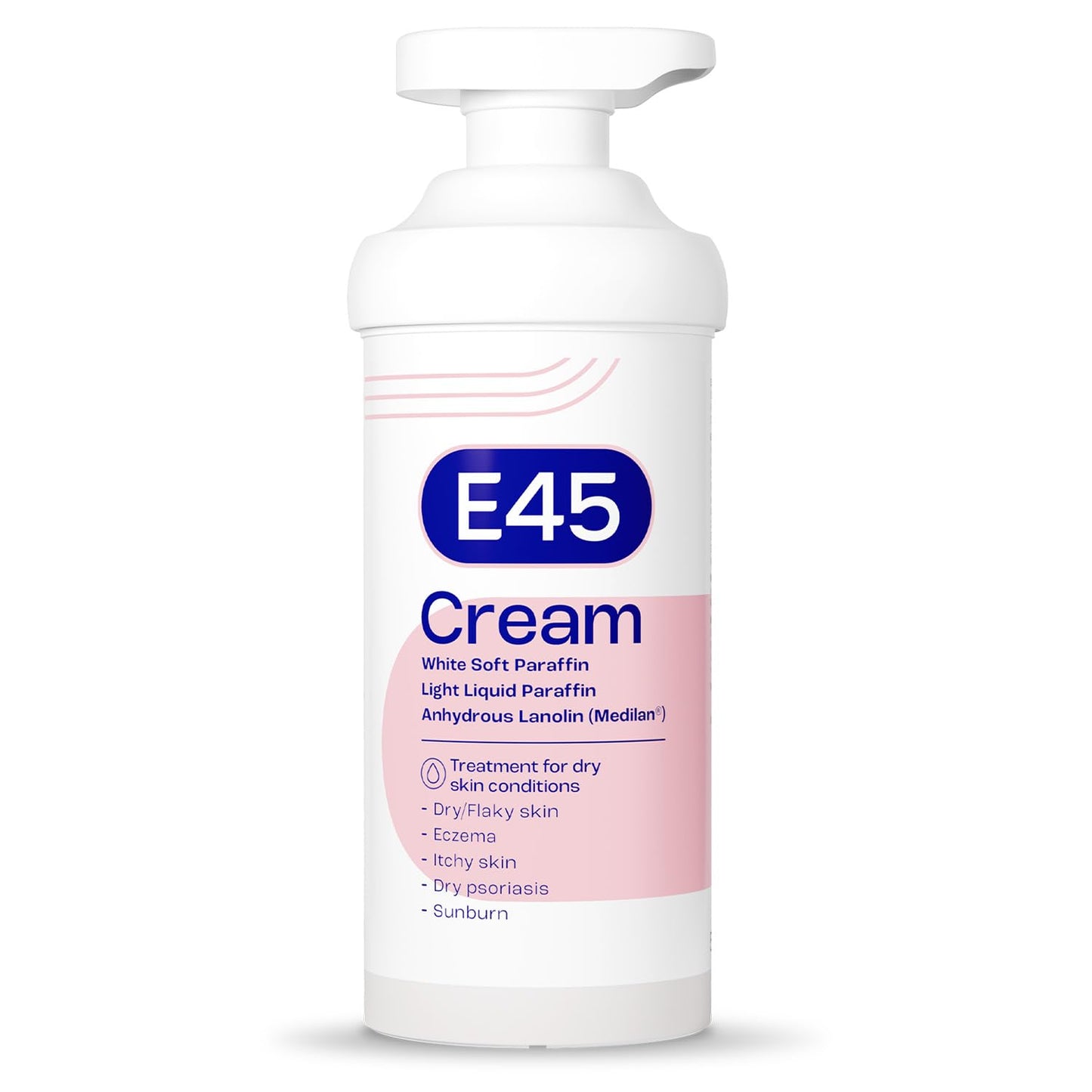 E45 Moisturising Cream 500g for Dry, Itchy & Sensitive Skin, Emollient