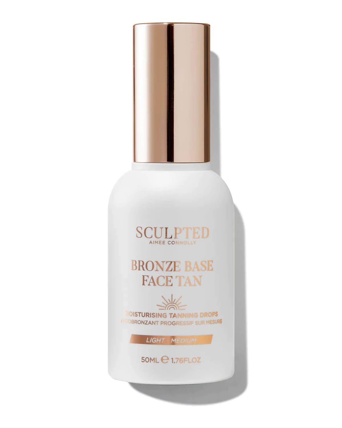 SCULPTED by Aimee Connolly Bronze Base Self Tan Drops from Sculpted by Aimee - Fast-Drying, Fragrance Free Face Tan in 50ml Pump Bottle with Vitamin E (Light/Medium)