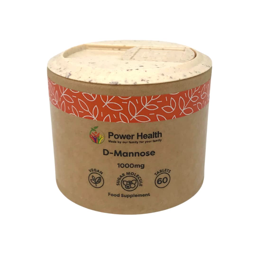 Grace nnvg Power Health D-Mannose 1000mg 60 Tablets