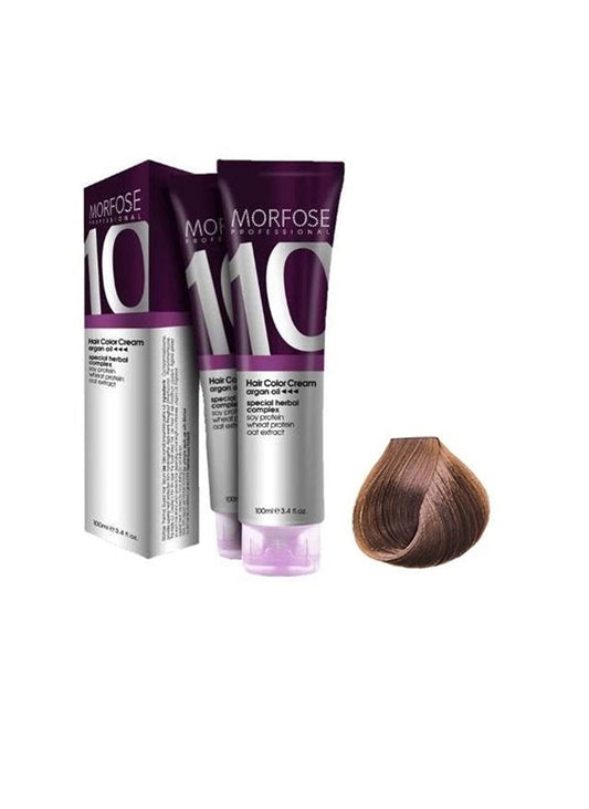 Morfose 10 Professional Hair Colour Cream 100 ml, No. 7.34 Light Copper Brown