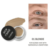 Phoera PHOERA Eyebrow Pomade Waterproof 24 Hours Long Lasting Sweat Resistant Brow 6 Colours Cream Gel (01 Blonde)