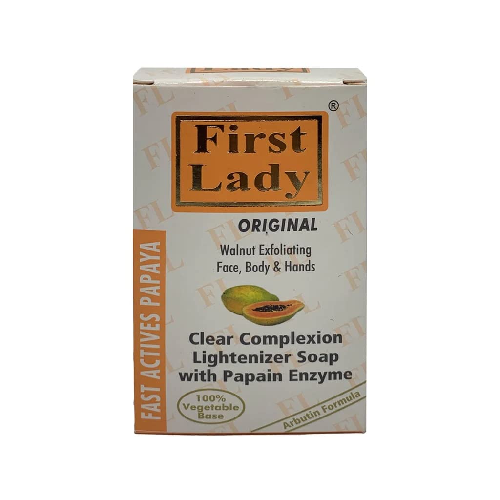 FIRST LADY First Lady Papaya Clear Complexion Lightenizer Soap 200g - Lightening & Exfoliating