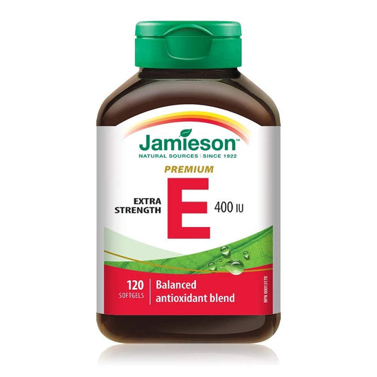 Jamieson Balance E 400IU 120 Capsules with Mixed Tocopherols Prevents Premature Aging of Cells