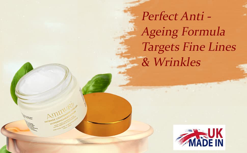 Ammuri Skin Whitening Cream - Anti-Aging Moisturizer for Face and Body - Targets Dark Spots, Hyperpigmentation, and Wrinkles - Whitens and Brightens Skin