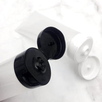 Aspire 4 Pack 3.4 OZ/100 ML Empty Squeeze Tubes Cosmetic Containers with Flip-top Cap-Black