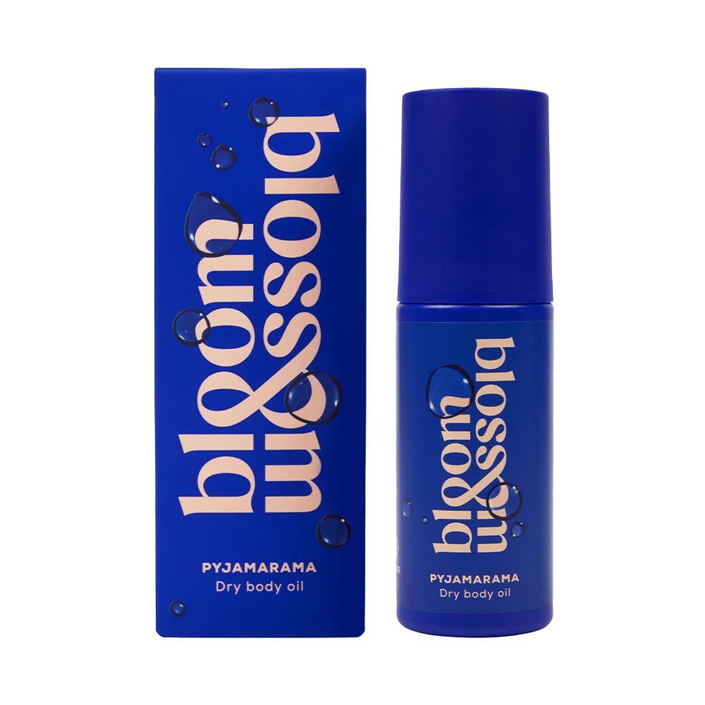 Bloom and Blossom Dry Body Oil, Fast Absorbing Hydrating Body Massage Oil, Softens and Moisturises Skin, Lightweight Massage Oil for Massage Therapy, Moringa and Primrose Oil Scent 100ml