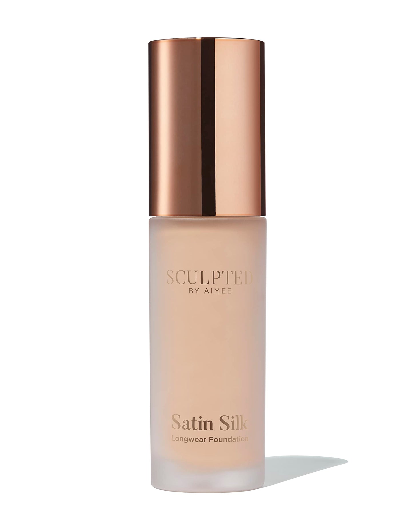 SCULPTED by Aimee Connolly Satin Silk Longwear Foundation from Sculpted by Aimee (Light 3.0) - Lightweight, Hydrating & Buildable High Coverage, Sweat-Resistant Foundation