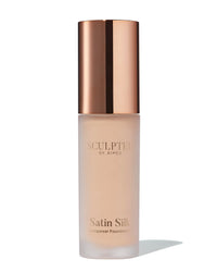 SCULPTED by Aimee Connolly Satin Silk Longwear Foundation from Sculpted by Aimee (Light 3.0) - Lightweight, Hydrating & Buildable High Coverage, Sweat-Resistant Foundation