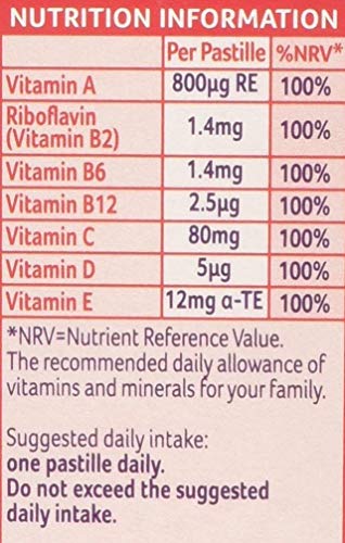 Bassett's 3 X Bassetts Raspberry and Pomegranate Adult Multivitamin Chewies - Pack of 30