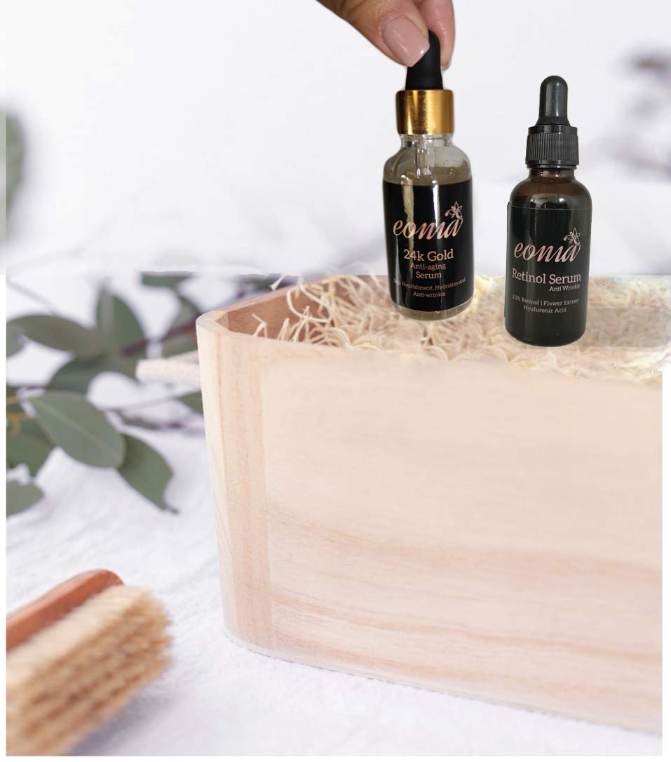 Eonia, 24K Gold Serum Moisturizing Essence, 99% Pure Gold Anti-aging Essence, Nourishing Anti-Aging Gold Serums for Face Skin Anti-Aging Skin Repair Moisture Firming Lifting Skin