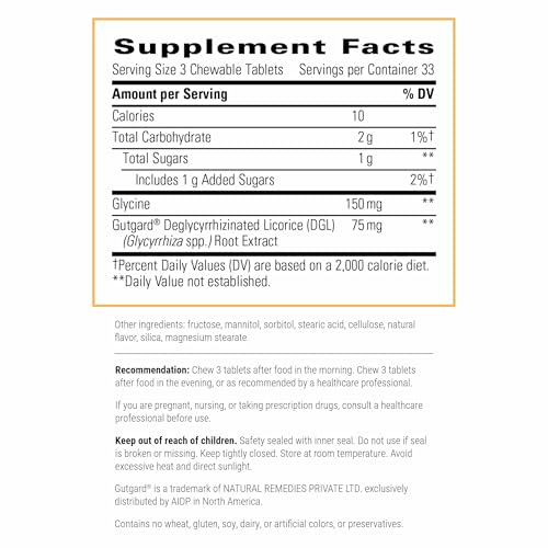 Integrative Therapeutics Rhizinate - Digestive Supplement for Gut Health Support* - Intestinal Health Support* - Vegan, Gluten-Free & Dairy-Free - 100 Chewable Tablets (33 Servings)