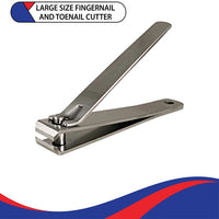 YNR Straight Large Nail Clippers - 80mm, Heavy Duty Stainless Steel Sharpest Thick Toenail, Fingernail Cutter for Men and Women