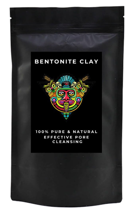 Pure Calcium Bentonite Clay – Natural Indian Healing Clay - Deep Cleansing Face Mask, Skin Facial, Hair Treatment, Detox & More – Vegan & Chemical Free (500 Grams)