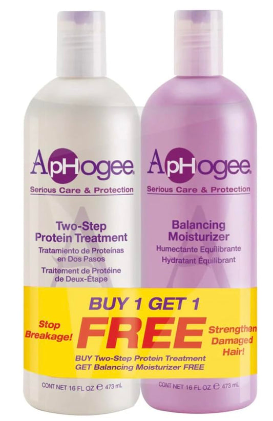 Generic Aphoge Buy Two Step Protein Treatment Kit 16oz & Get Balancing Moisturizer 16oz