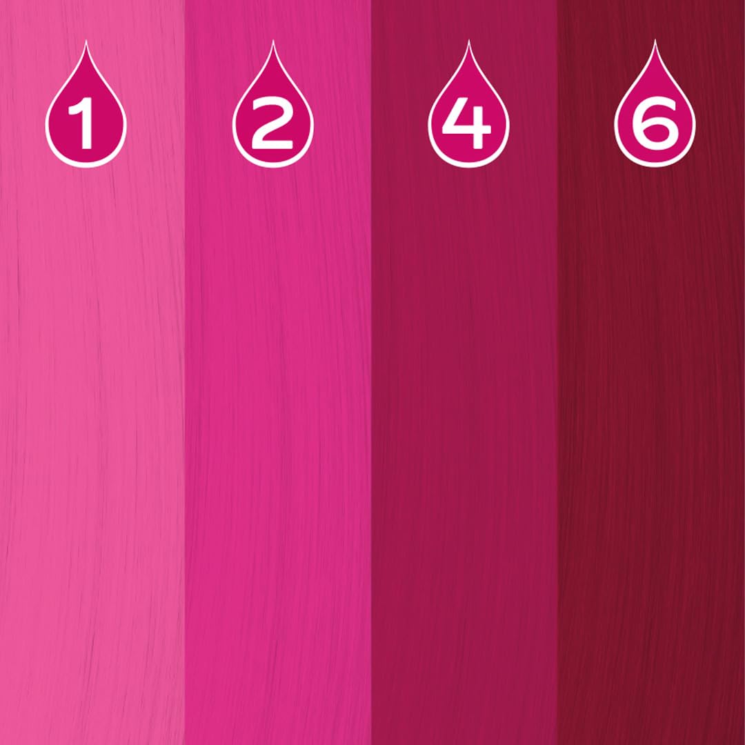 Crazy Color Hot Pink Hair Dye, Power Pigments, 30ml