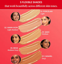 Dot & Key Strawberry Dew Tinted Sunscreen SPF 50 PA with Niacinamide & Hyaluronic Acid, available in Beige Medium (05) shade, 50ml for sun protection and hydration.