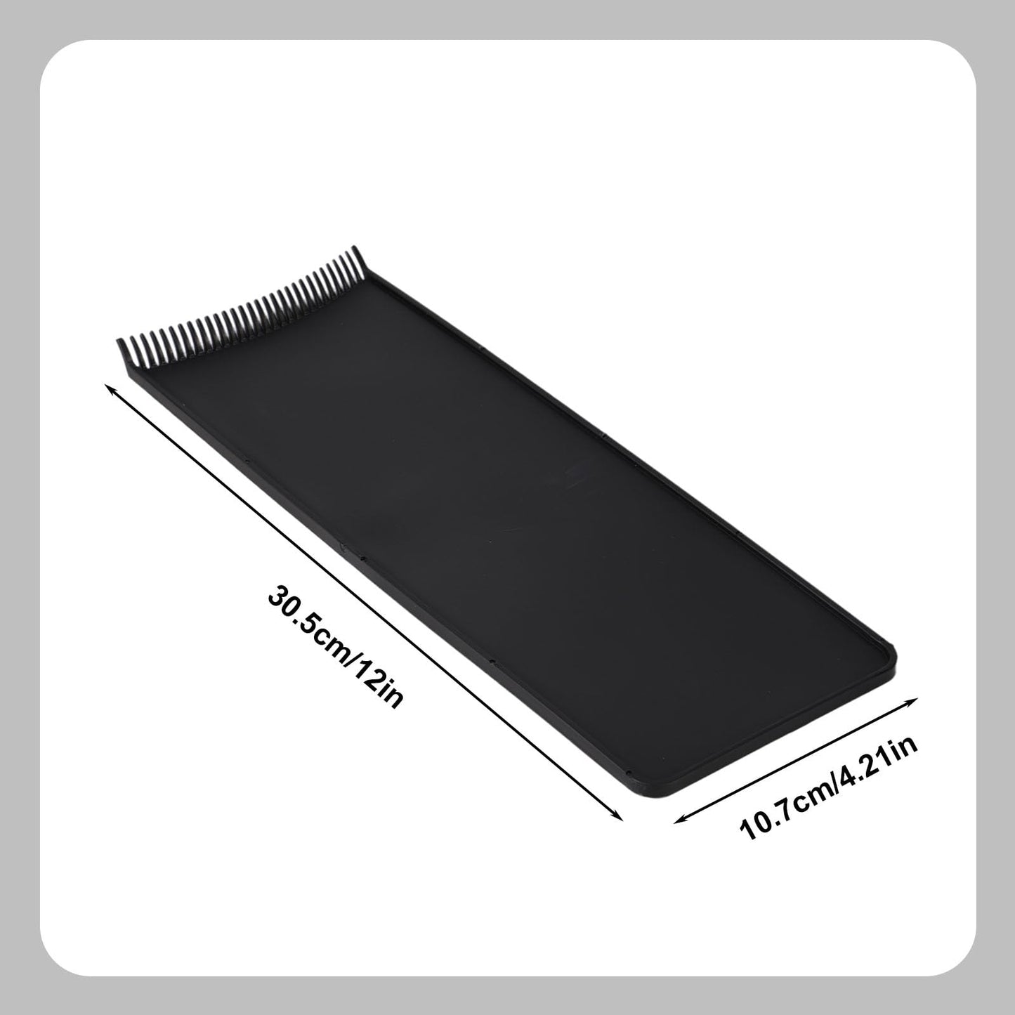 Penitue Balayage Highlighting Board with Teeth, Hair Coloring Palette Reusable Foiling Board Professional Hair Dye Tools for Stylists Salon DIY (Black)