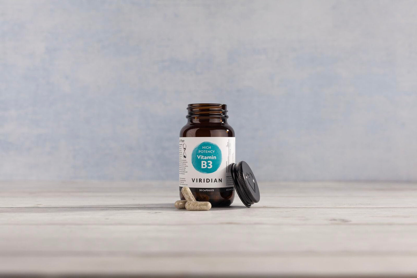 Viridian - High Potency Vitamin B3, 250mg - 30 Caps | Reduce Tiredness & Fatigue | Skin & Nervous System Support | Nicotinamide & Nicotinic Acid | Vegan Friendly | Nutritionist Formulated