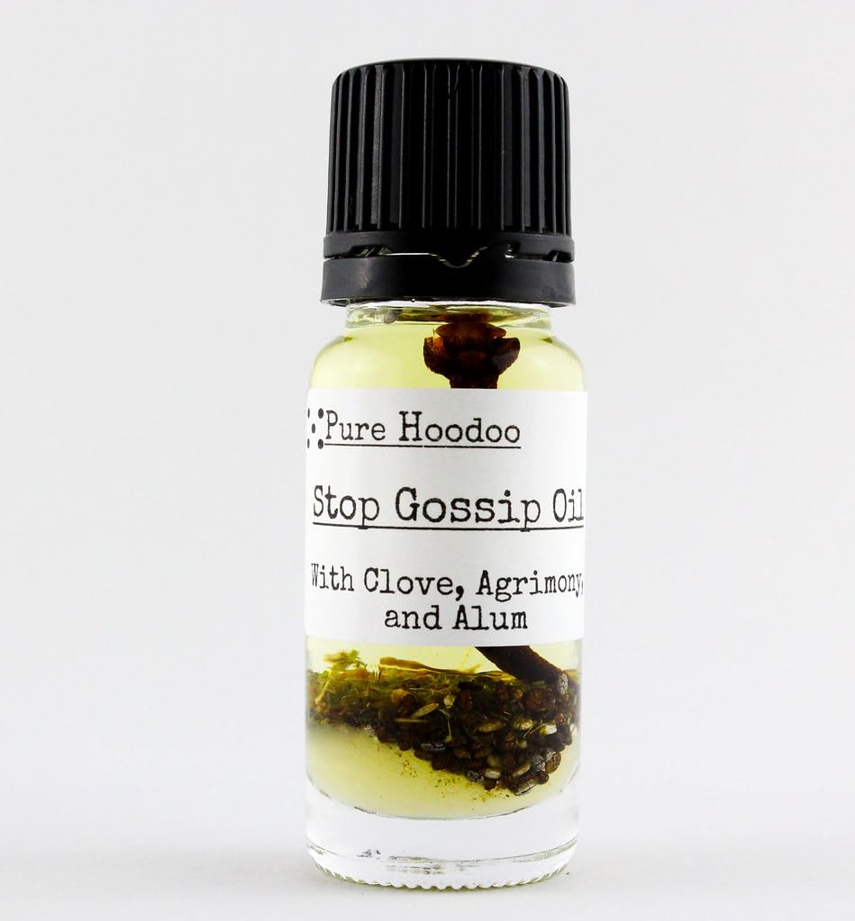 Pure Hoodoo | Stop Gossip Oil 10ml - Used in Spells to Silence Enemies, End Slander or Prevent Harmful Testimony