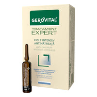 GEROVITAL Gerovital Tratament Expert Intensive Anti-Dandruff Vials – Treatment for Dry & Oily Dandruff with Dandrilys & Provitamin B5, Soothes & Moisturises for Healthy Scalp, 10 Ampoules x 10ml