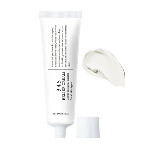 345 Relief Cream,Daily Face Moisturizer,Face Cream for Women,Skin Barrier Repair Cream,Soothing Face Care Moisturiser Cream,to Solve Skin Defects and Moisturize All Skin Types,50ml