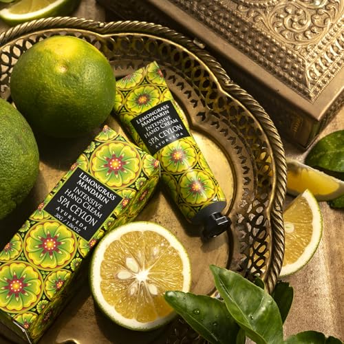 SPA CEYLON LEMONGRASS MANDARIN Intensive Hand Cream | Natural Revitalizing Treatment | Vitamin-Rich | Hydrate | 100% Vegetarian
