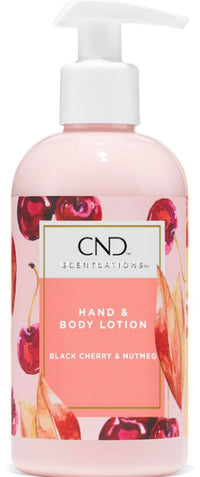 CND Scentsations Hand & Body Lotion - Black Cherry & Nutmeg- 8.3oz