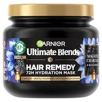 Garnier Ultimate Blends Magnetic Charcoal Hair Remedy - 340ml: Detoxify and Revitalize Your Hair