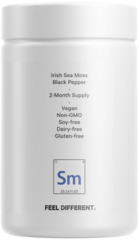 Codeage Raw Wildcrafted Irish Sea Moss Supplement – with Bladderwrack, Burdock Root, Spirulina, BioPerine & Peppermint Oil – Vegan, Non-GMO – Superfood Mineral Complex – 120 Capsules