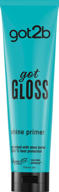 got2b gotGLOSS hair primer lotion for glossy and glass-like hair, with heat protection and shea butter 150 ml