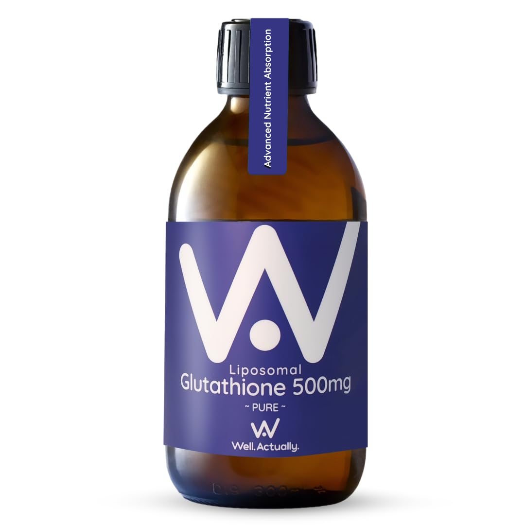 well actually WELL ACTUALLY Pure Liposomal Glutathione 500mg, 50 Servings, 250ml, Vegan