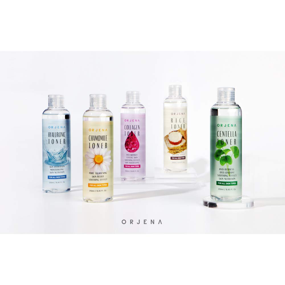 ORJENA Rice Natural Toner - Brightening Effect, Glowing Skin, Soothing Skin - For All Skin Types, 250ml Net Wt