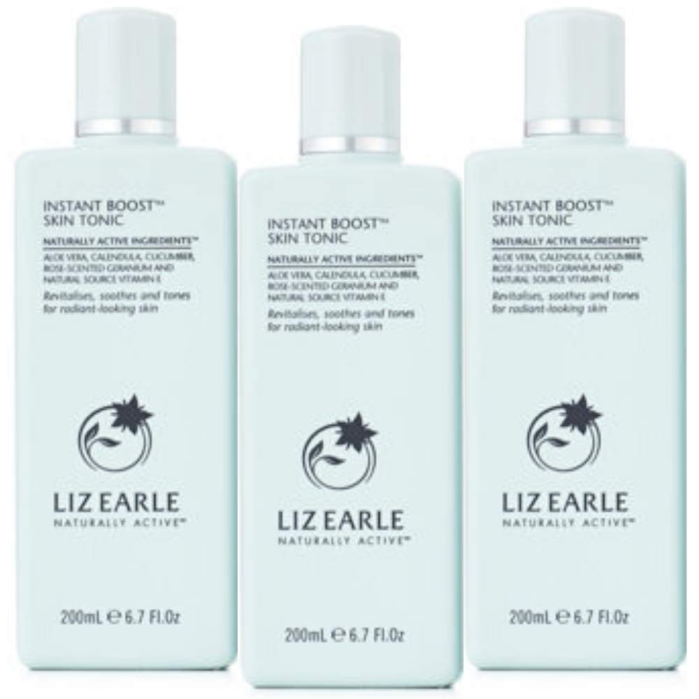 Aetn Future Liz Earle Instant Boost Skin Tonic 3 x 200ml Bottle A Face Moisturiser To Repair Sensitive Cleanse Skin