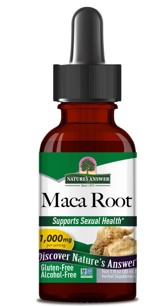 Generic Natural's Answer MacaRoot 1000mg, Gluten-Free, Alcohol-Free, 30 ml