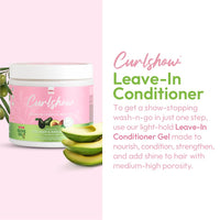 ORS Olive Oil Curlshow Leave-In Conditioner Gel Infused with Collagen & Avocado Oil for Strength & Length (16.0 oz)