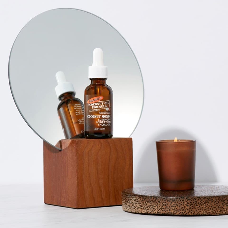 Palmer's Coconut Oil Formula Facial Care Set with Vitamin E – Includes Raw Coconut Sugar Facial Scrub 90g, Facial Moisturiser 50g, and Facial Oil 30ml for Smooth, Radiant, and Hydrated Skin | 3 Pack