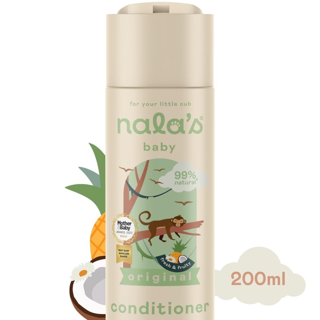 Nala's Baby Conditioner | Award-Winning | 99% Natural | Dermatologically-Tested and Paediatrician-Approved | Nourishing Blend of Castor Oil and Aloe | Vegan | 200ml
