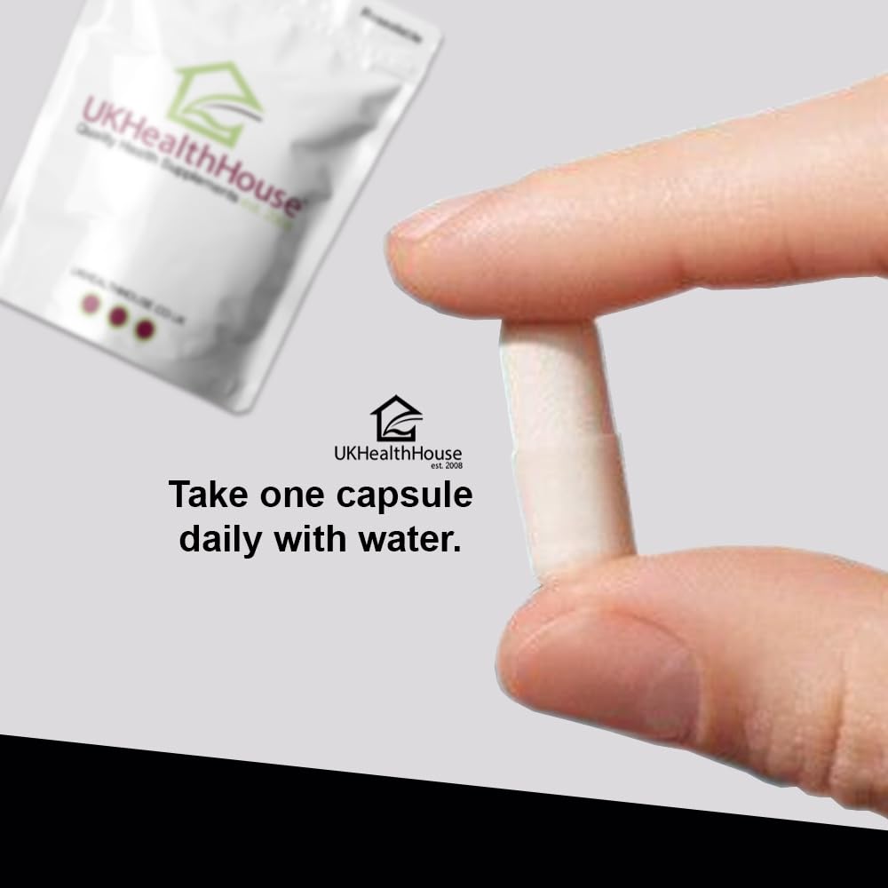 UKHealthHouse L-Glutamine Amino Acids 600mg x 500 Capsules Rapid Release Support Muscle Recovery Supplements High Strength Targeted Release Supplement