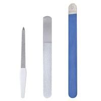 Diamond Deb Nail File, Foot Dresser Stainless Steel Double Sided Diamond Dust Coating Dry Skin Remover Strong Metal Nail File File Podiatry Foot Care Instruments for Women and Men (6" & 7")