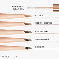 Revolution Beauty London Makeup Revolution, Fluffy Brow Filter Duo, Brow Pencil & Eyebrow Gel, Available in 5 Shades, Dark Brown, 1pc