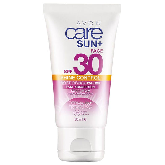 AVON Avon Care Sun+ Shine Control Moisturising Face Cream Very Water Resistant Sun Cream SPF30